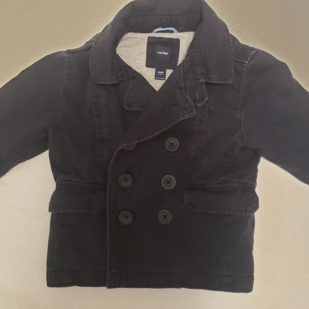 Old Navy Sailor or Pea Coat Blue Jacket 2T